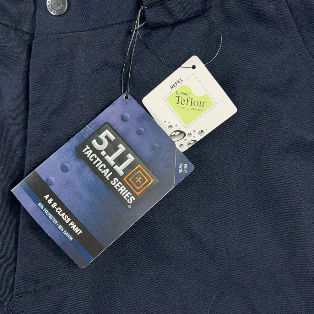 5.11 Tactical Uniform Pants P/R A-Class Teflon Dark‎ Navy Blue Men 36 NWT